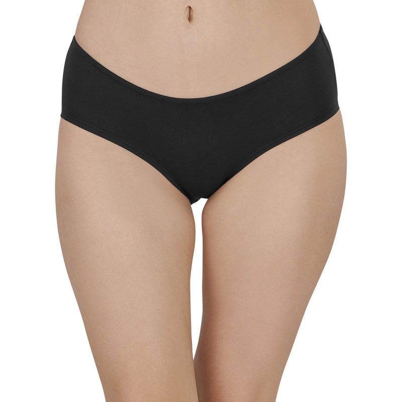 SOIE Woman - High Coverage Mid Rise Solid Cotton Brief Panty Combo (Pack of 2) - Panty -for Women