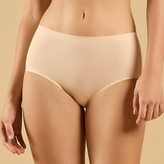 SOIE Woman - Seamless Mid Waist Full Coverage Brief with No Visible Panty Line (Pack of 2) - Panty -for Women