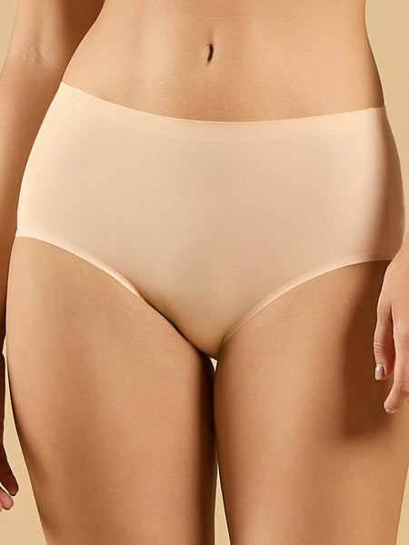 SOIE Woman - Seamless Mid Waist Full Coverage Brief with No Visible Panty Line (Pack of 2) - Panty -for Women