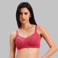 SOIE Woman - Full Coverage Non Padded Non Wired Lacy Bra - -for Women