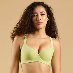 SOIE Woman - Padded Full Coverage Seamless T-shirt Bra with Invisible Flexi Underwire - Bonded Bra -for Women