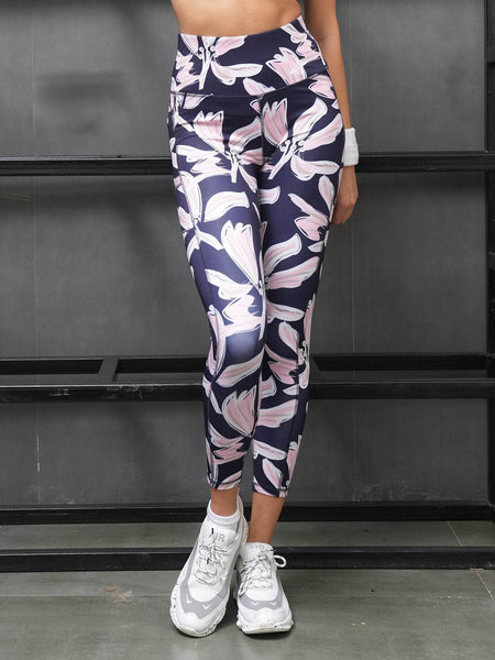 SOIE Woman - High Waist Ankle Length Sports Leggings With Pockets - Sports Leggings -for Women