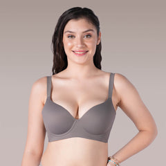 SOIE Woman - Padded Full Coverage Seamless T-shirt Bra with Invisible Flexi Underwire - Bonded Bra -for Women