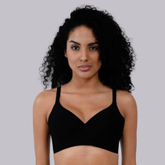 SOIE Woman - Padded Non wired Medium Coverage Seamless T-shirt Bra - Bonded Bra -for Women