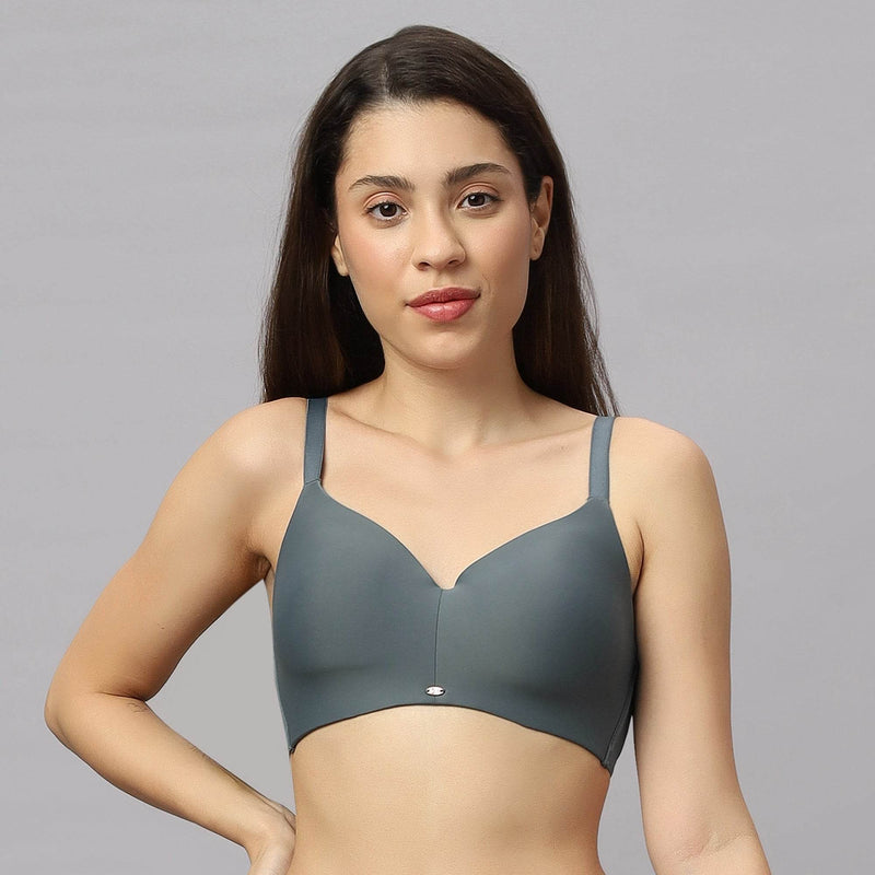 SOIE Woman - Full Coverage Padded Non Wired Ultrasoft Seamless Bra - Bra -for Women