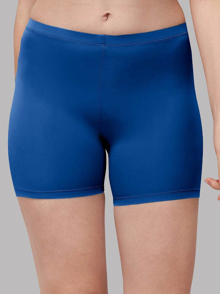 SOIE Woman - Solid Polyamide Spandex Mid Thigh Length Cycling Shorts - Cycling Shorts -for Women