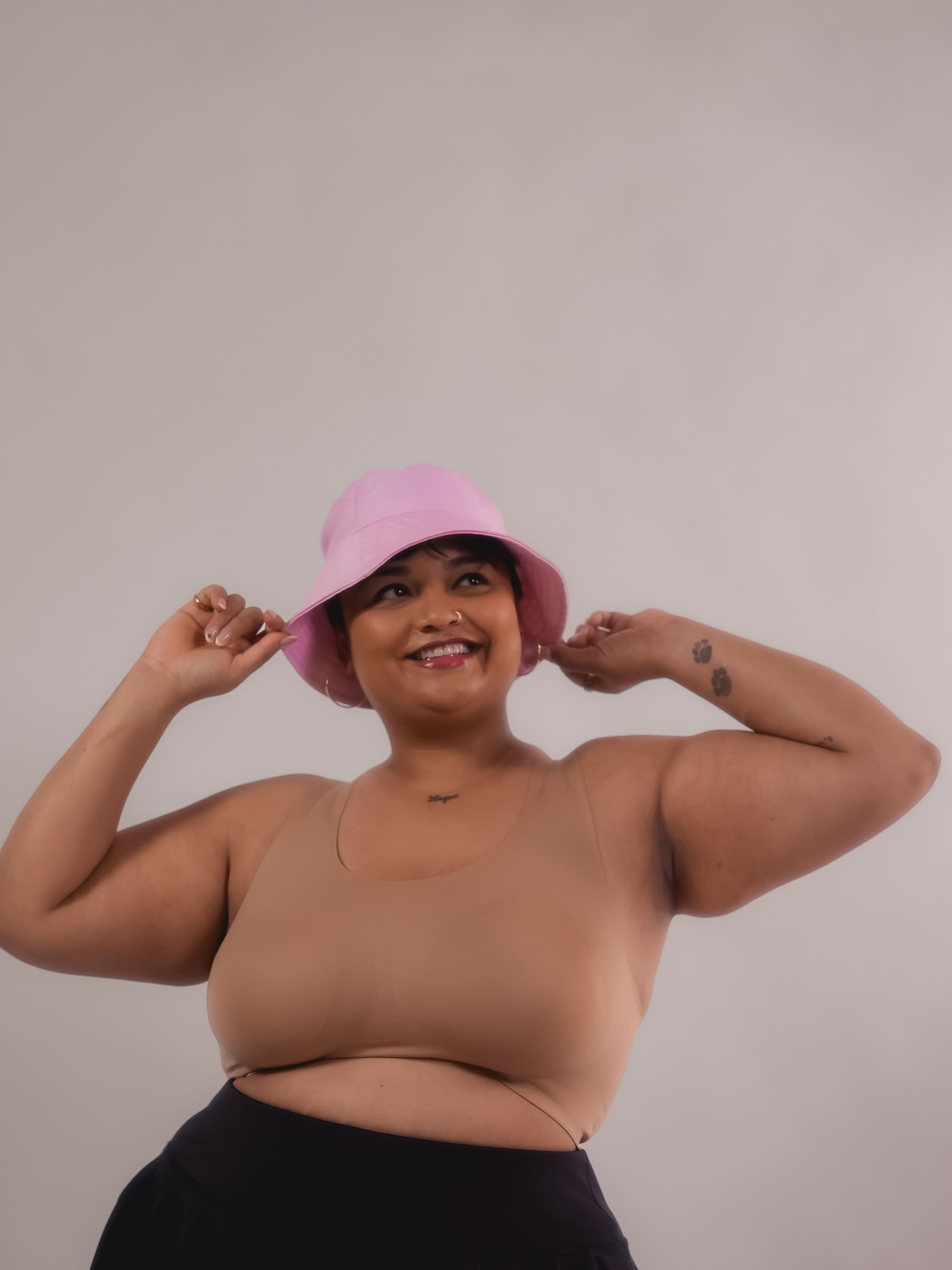 Everyday comfort bra for women – Tilt Beige Crossback Fursat Bra with seamless support.