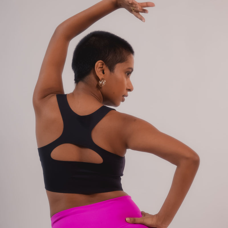 Tilt Black Fursat Bra – everyday breathable bra for women with soft-touch fabric.