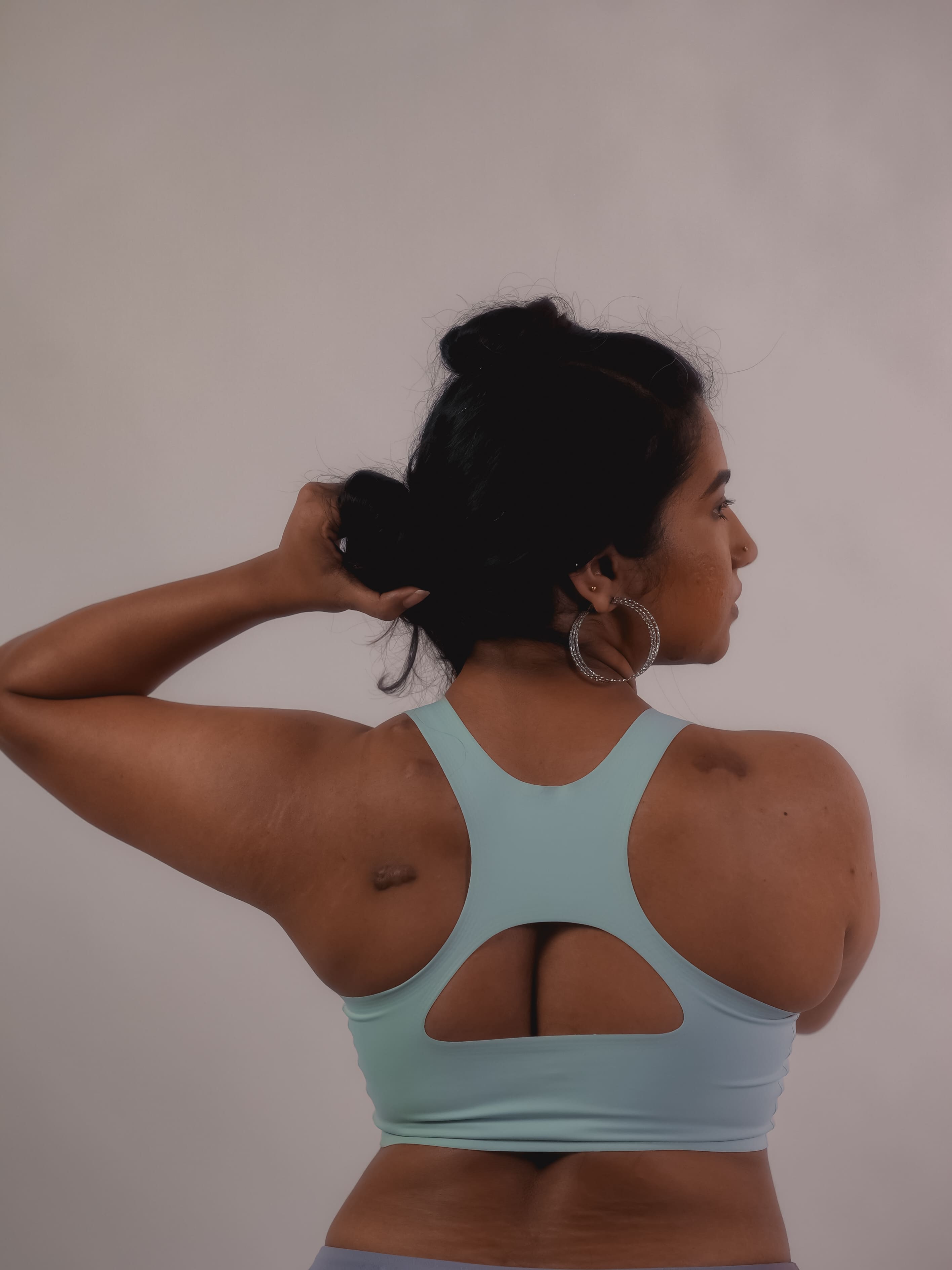 Tilt Blue Comfort Bra – wire-free, breathable Fursat Bra for women, flexible fit.
