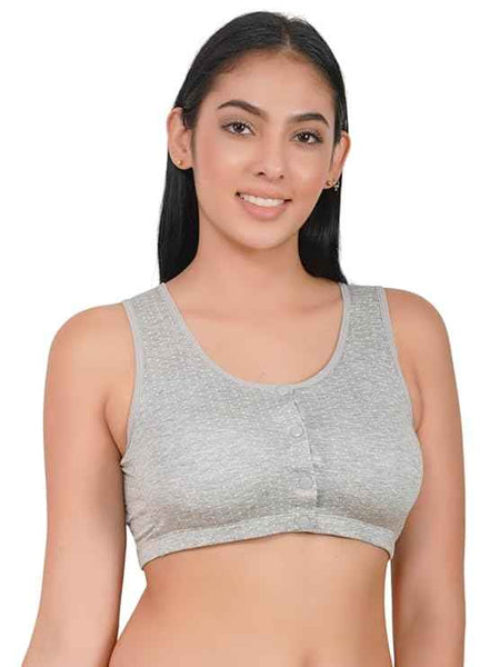 Plus Size Breastfeeding Pregnancy Seamless Front Buttons Bra