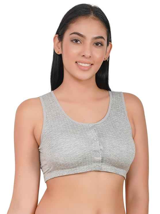 Plus Size Breastfeeding Pregnancy Seamless Front Buttons Bra