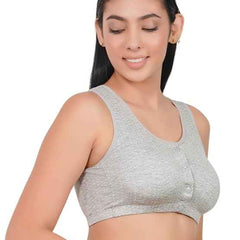 Plus Size Breastfeeding Pregnancy Seamless Front Buttons Bra