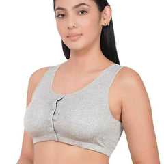 Plus Size Breastfeeding Pregnancy Seamless Front Buttons Bra