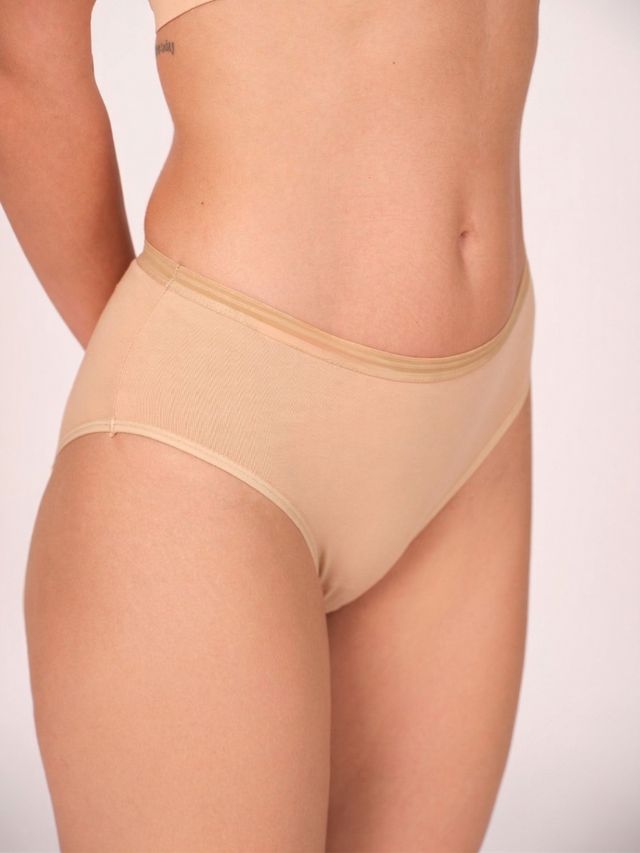 Munns & Mars Womens Cotton Mid Waist Hipster Panty
