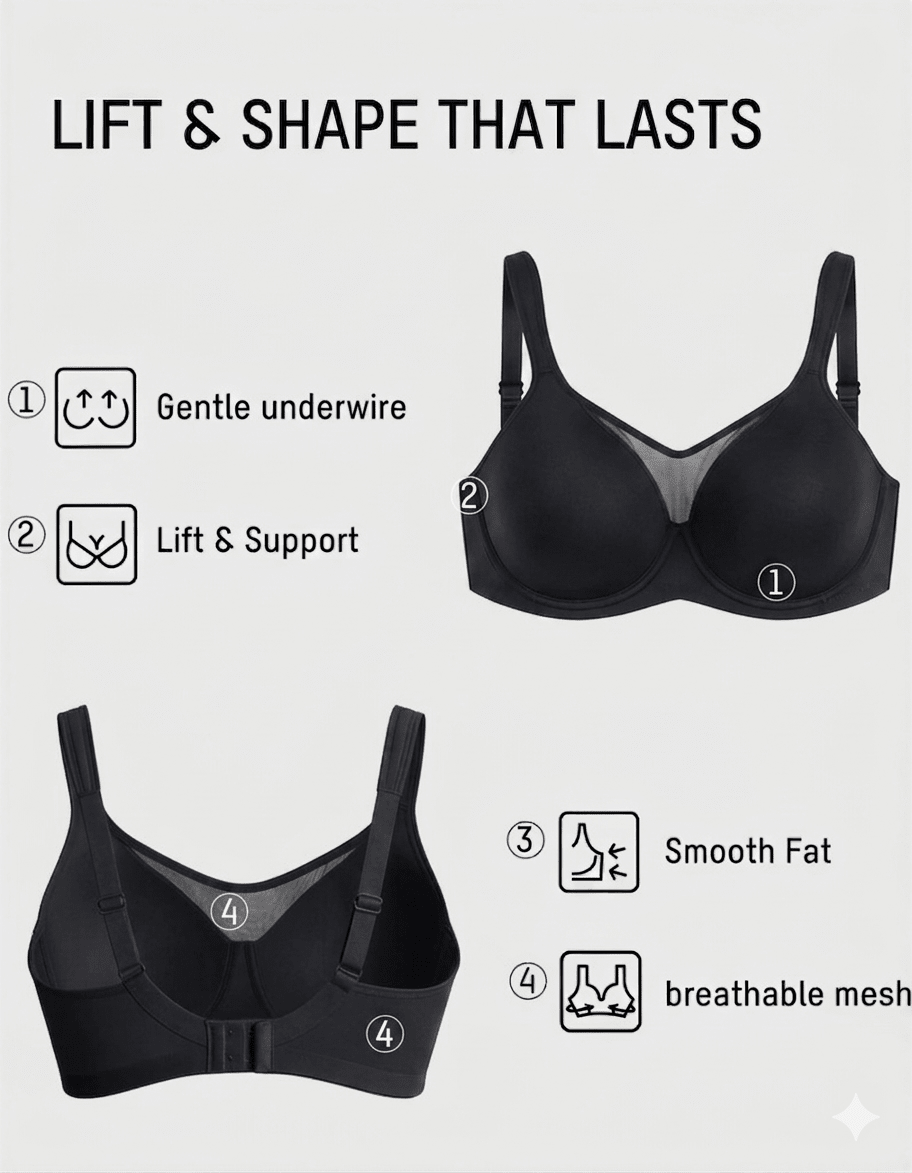 Full Coverage Underwire Minimizer Bra