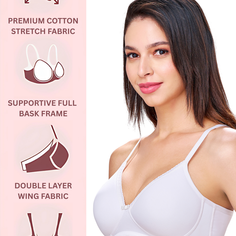 BETH | Seamless Cotton Comfort – Padded, Non-Wired T-Shirt Bra