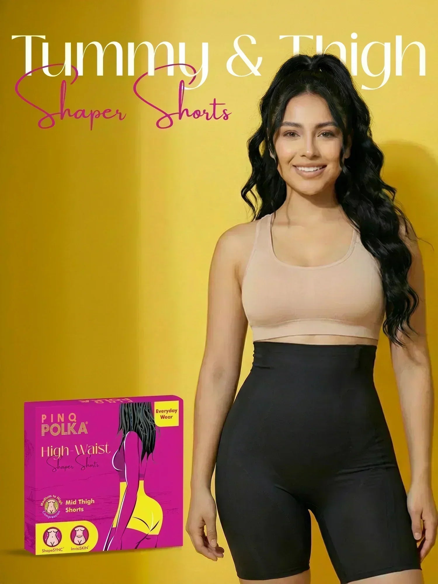 Tummy & Thigh Shaper Shorts (Medium Compression)