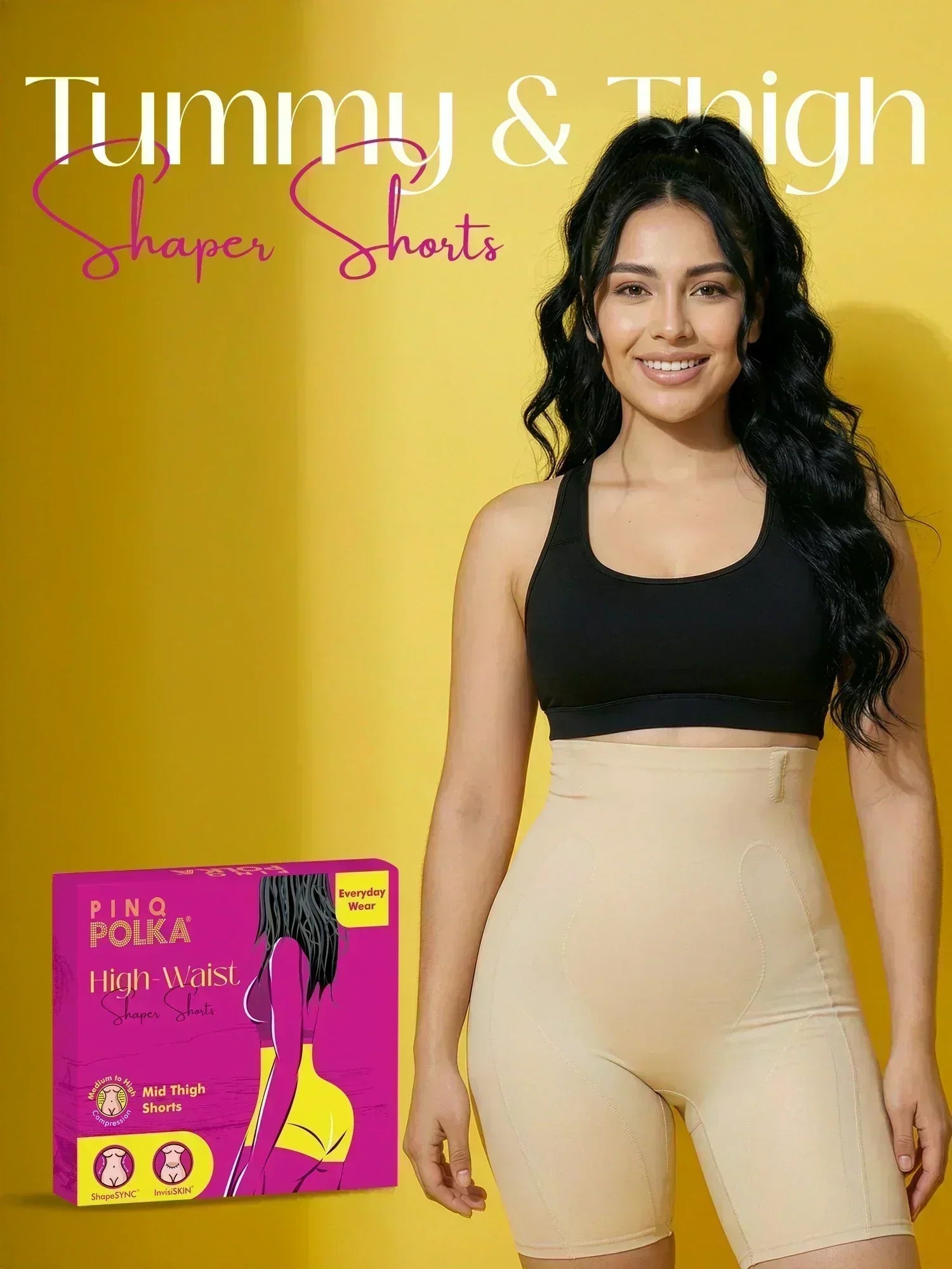 Tummy & Thigh Shaper Shorts (Medium Compression)
