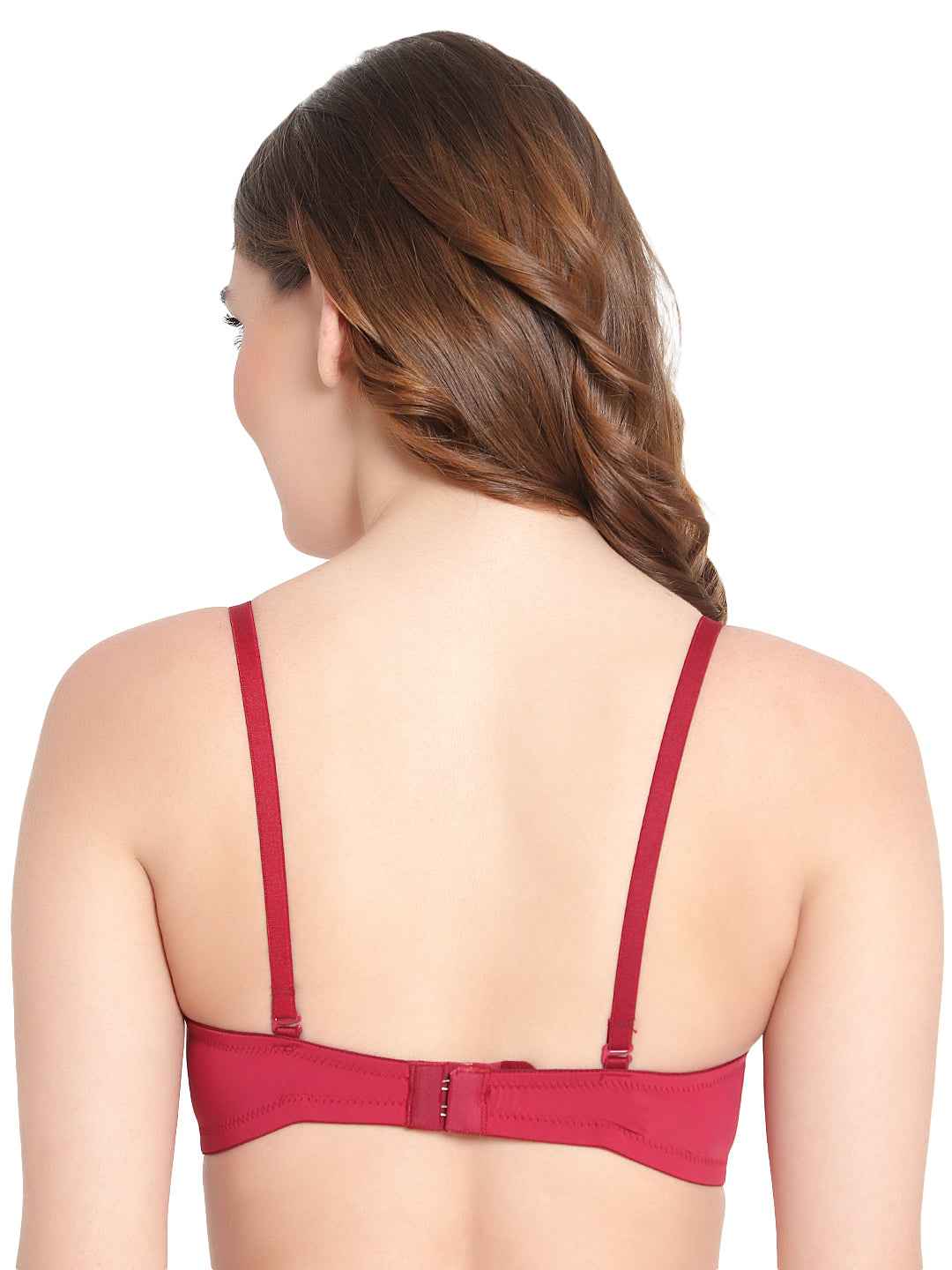 Women Full Coverage Convertible Straps Non-Wired Padded T-Shirt Bra