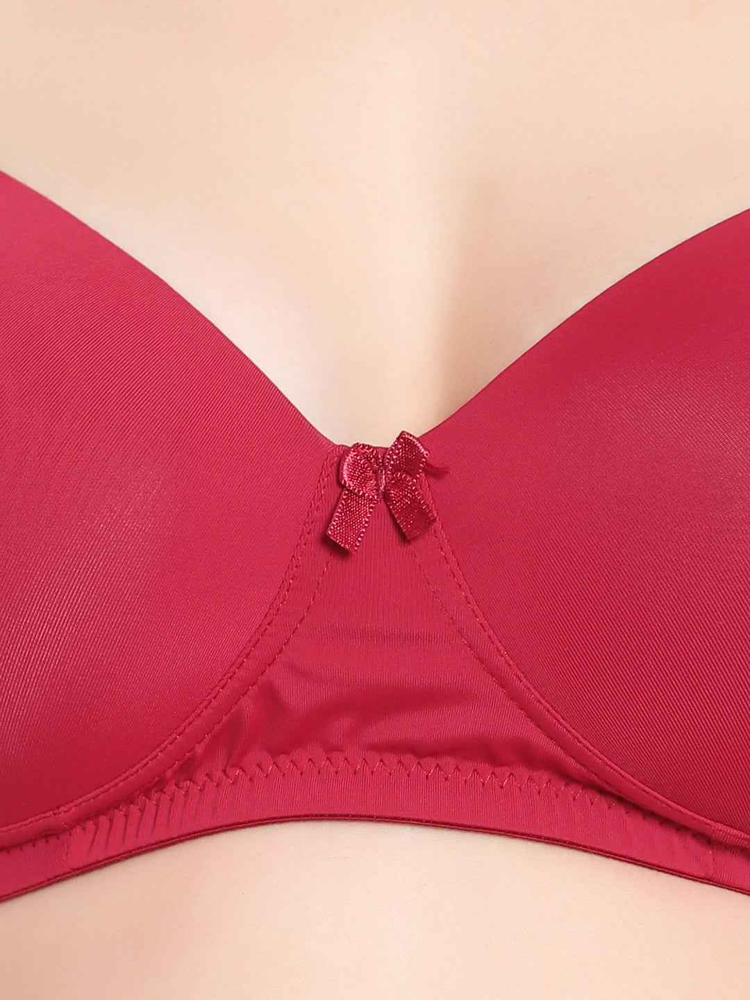 Women Full Coverage Convertible Straps Non-Wired Padded T-Shirt Bra