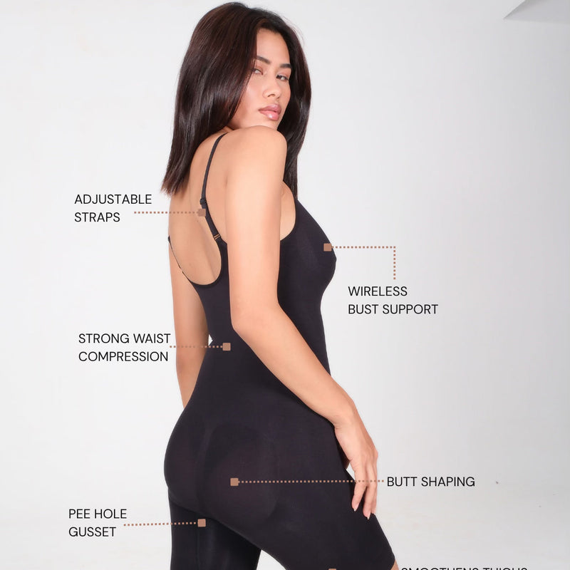 Butt Lifting Mid Thigh Bodysuit