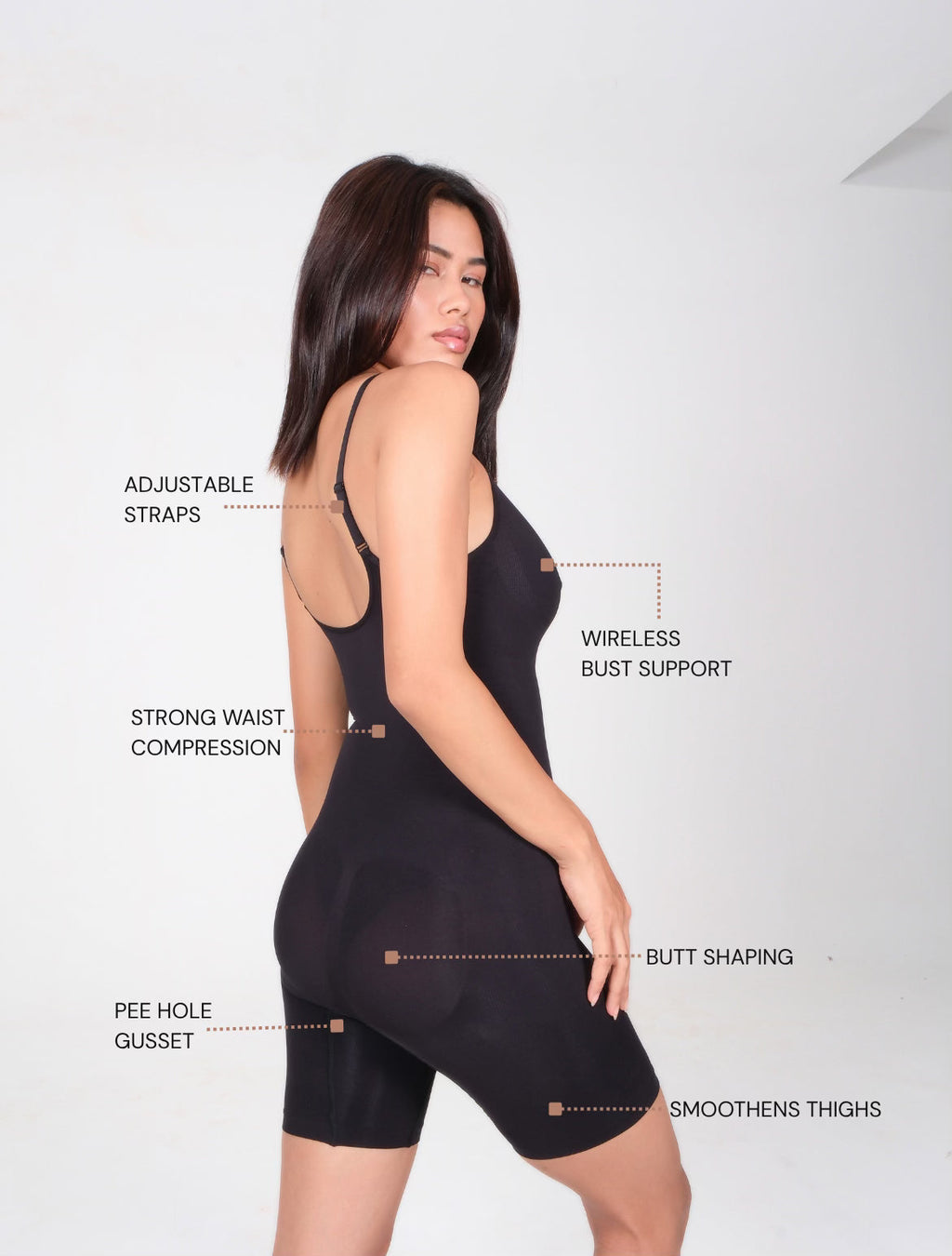 Butt Lifting Mid Thigh Bodysuit