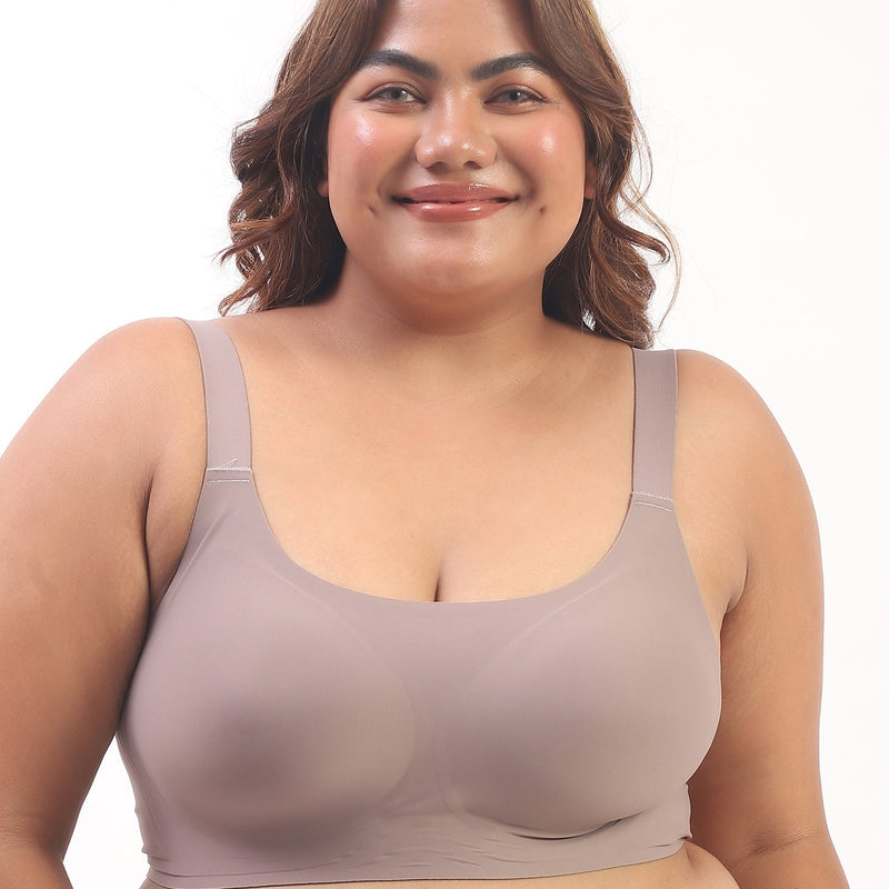 Luna – Wireless Full Coverage Everyday Bra in Gray