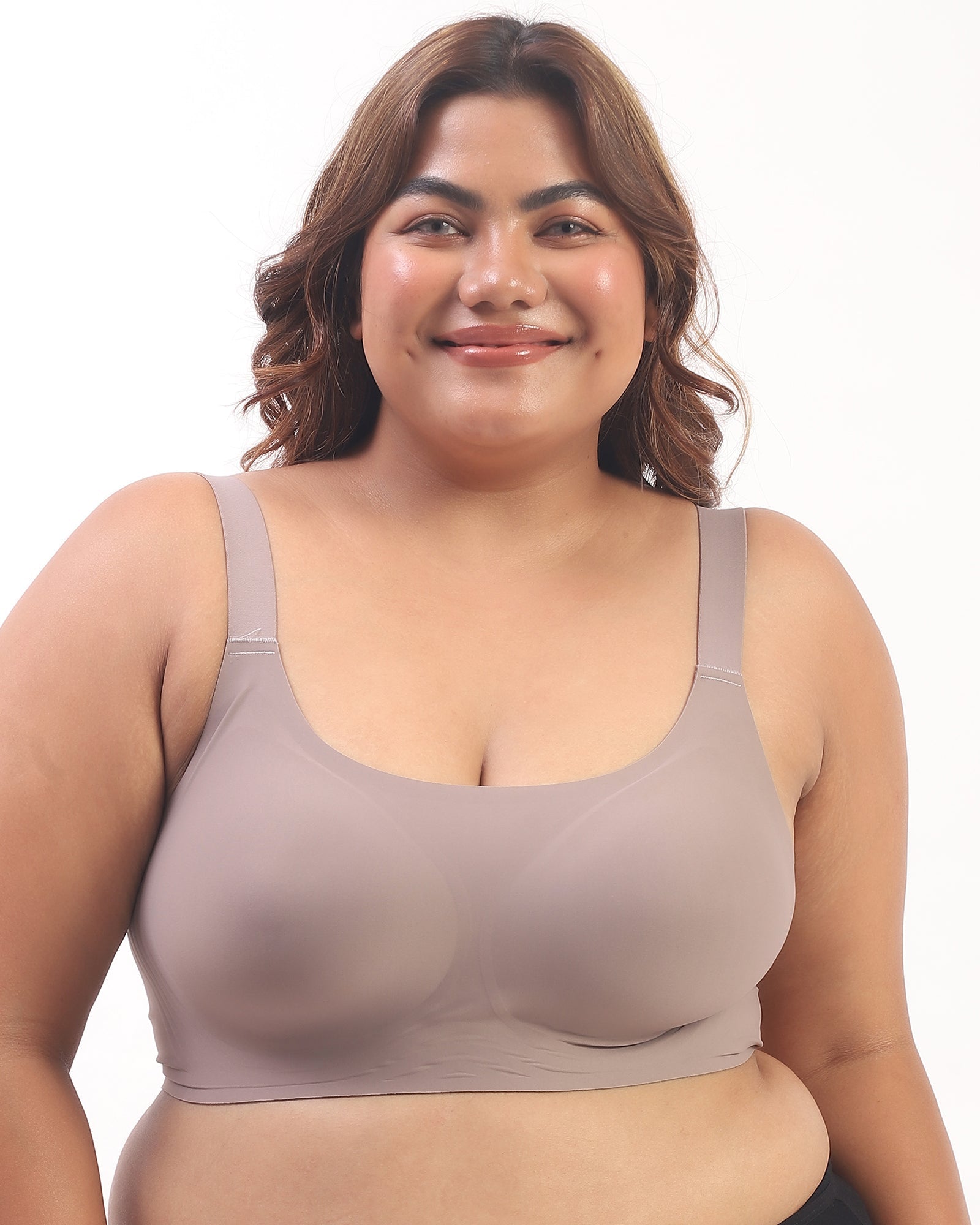 Luna – Wireless Full Coverage Everyday Bra in Gray