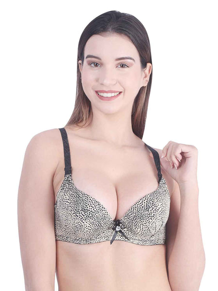 Women Beige Heavily Padded Bra