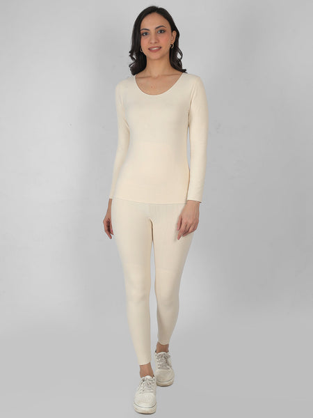 Women’s Thermal Set  Warm Winter Innerwear with Full Sleeves & Bottoms for Cold Weather