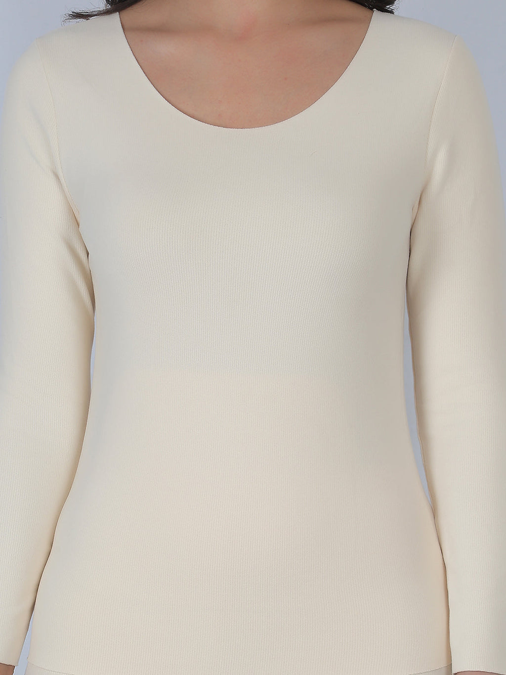 Women's Fur Fleece Inside Round neck with Full Sleeves Thermal Set Size XS to L