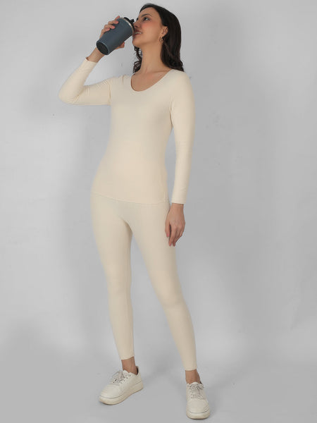Women’s Thermal Set  Warm Winter Innerwear with Full Sleeves & Bottoms for Cold Weather