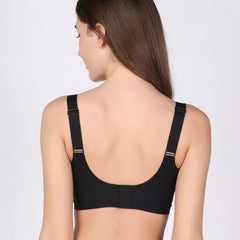 Rhea – Wireless Black Bra for Everyday Comfort