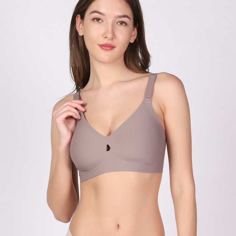 Zia – Gray Seamless Wireless All Day Bra