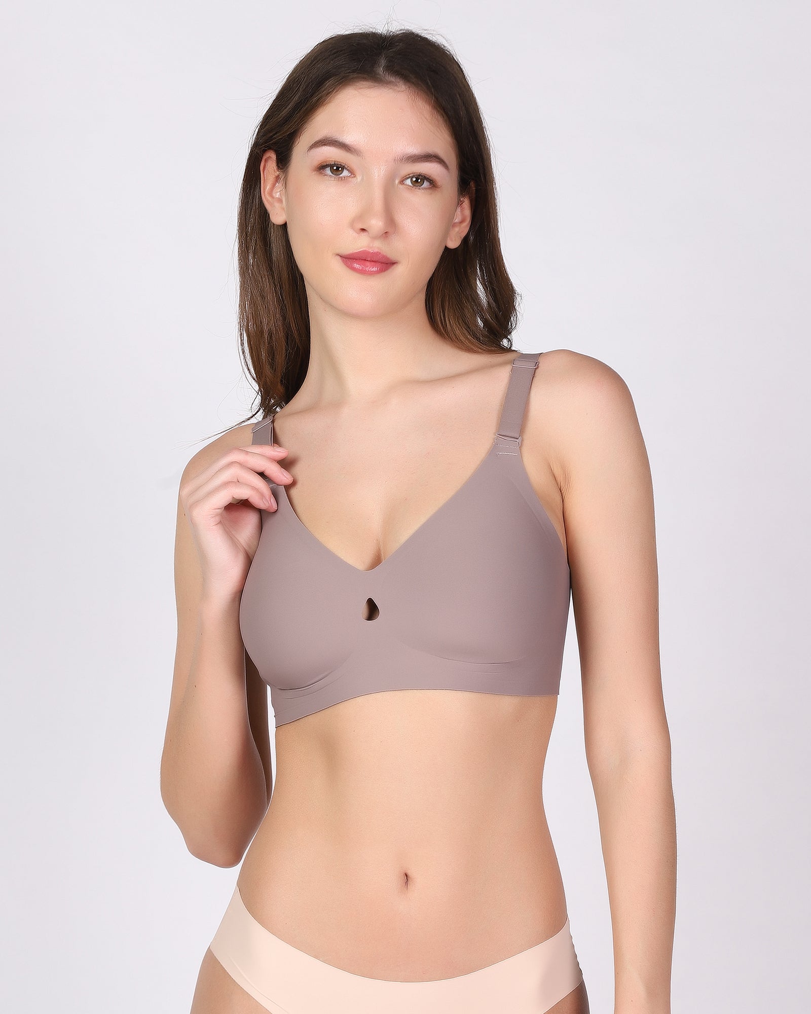 Zia – Gray Seamless Wireless All Day Bra