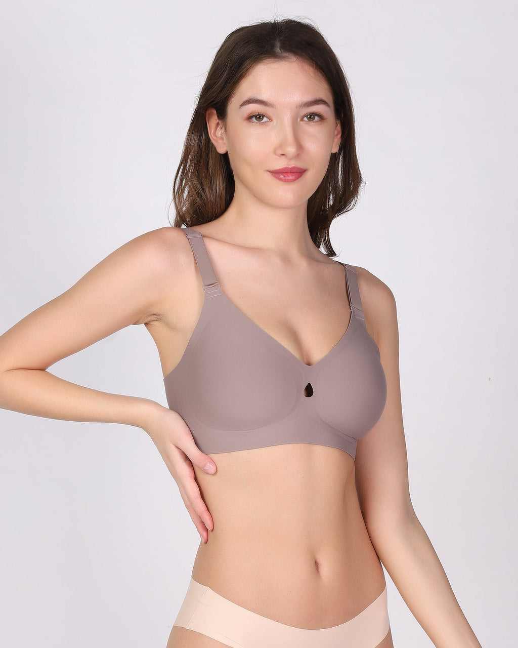 Zia – Gray Seamless Wireless All Day Bra