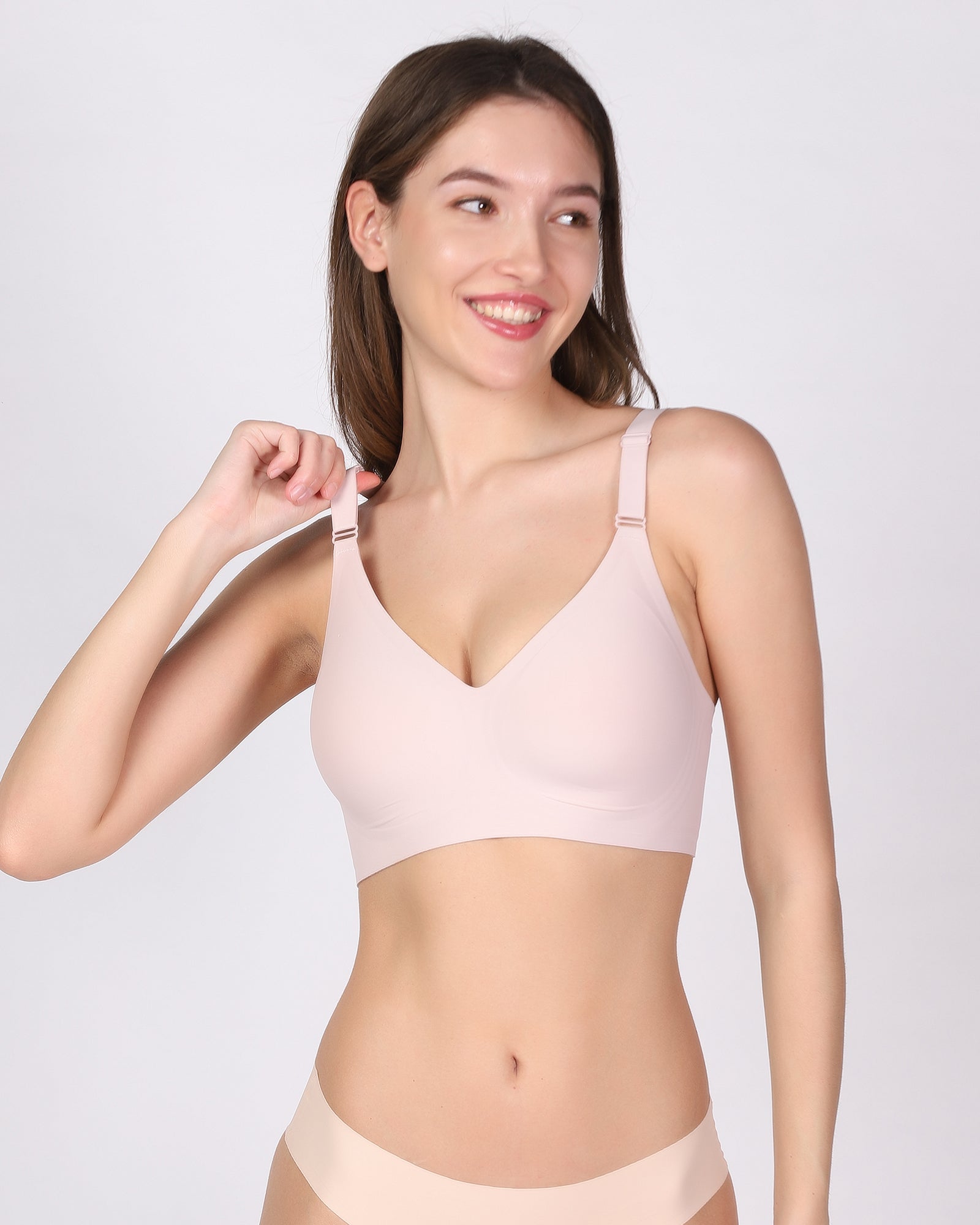 Vera – Pink Wireless Everyday Lift Bra