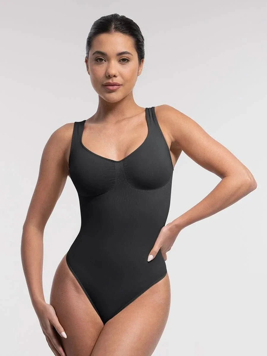 Waist and Abdomen Control Thong Bodysuit