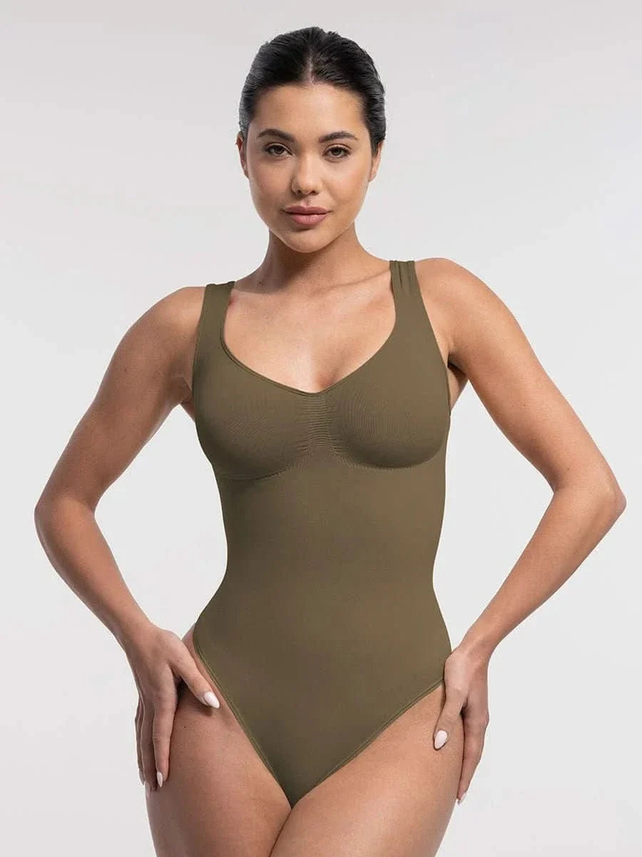 Waist and Abdomen Control Thong Bodysuit