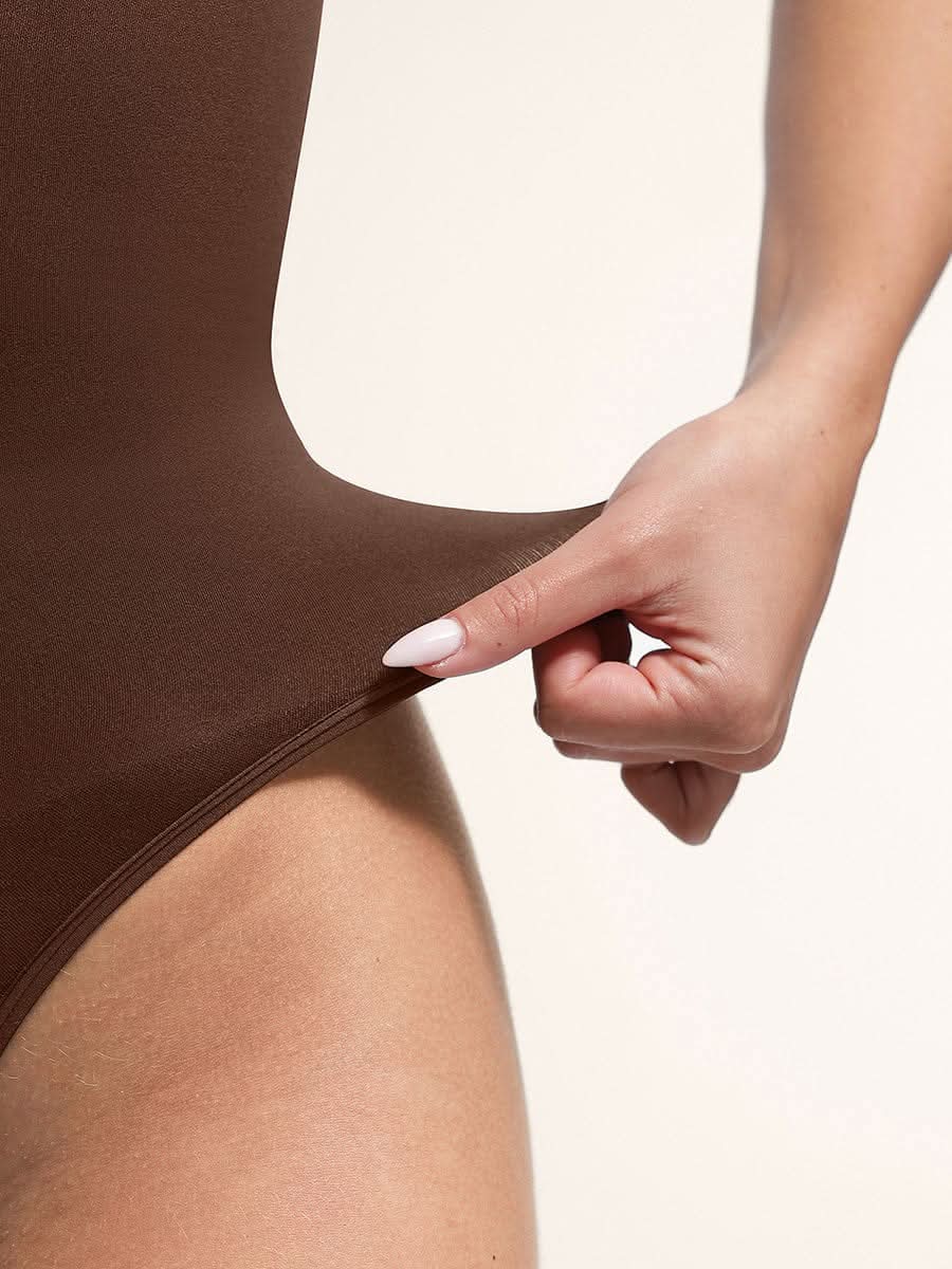 Front Zip Thong Bodysuit