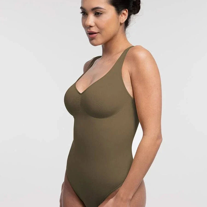 Waist and Abdomen Control Thong Bodysuit