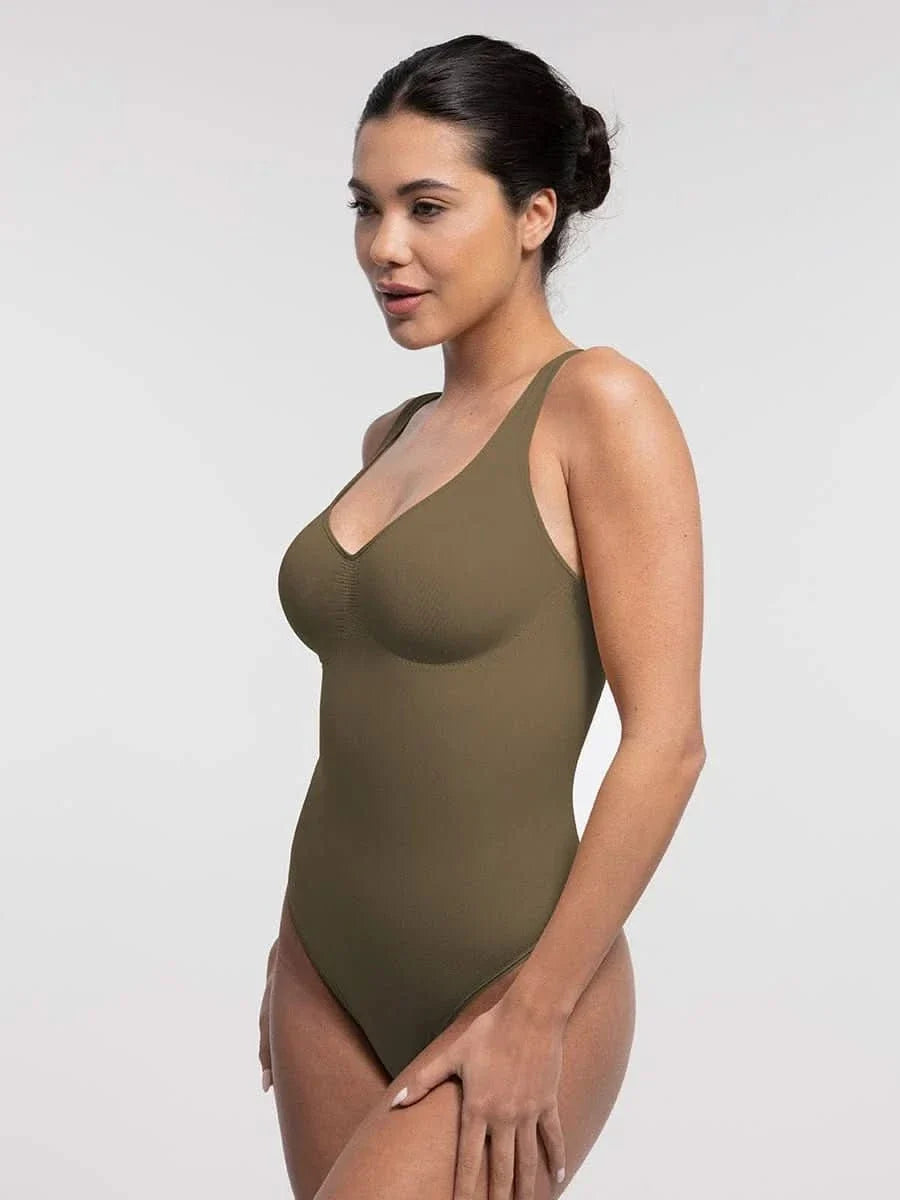 Waist and Abdomen Control Thong Bodysuit