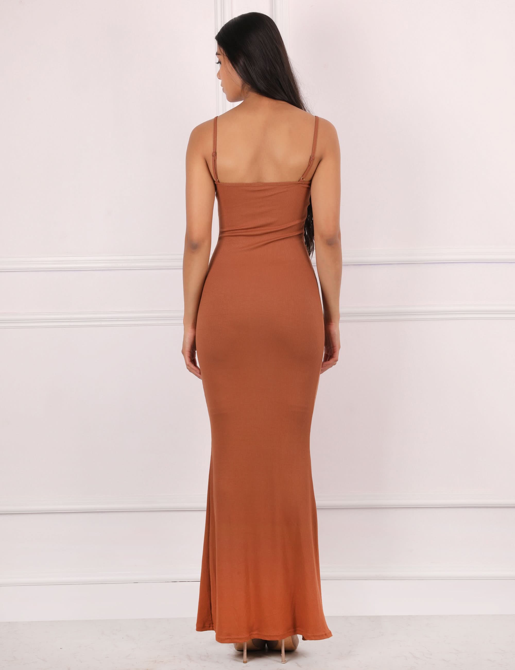 In Built Sleeveless Maxi Dress