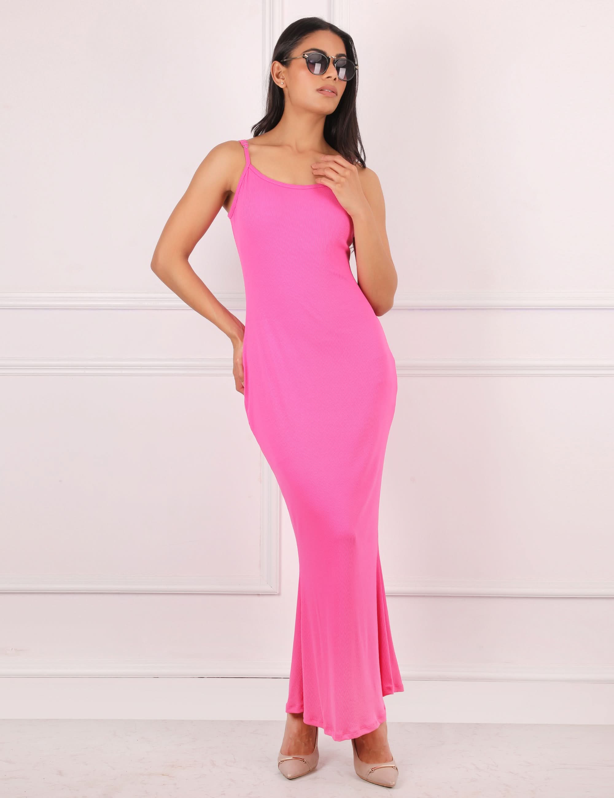 In Built Sleeveless Maxi Dress