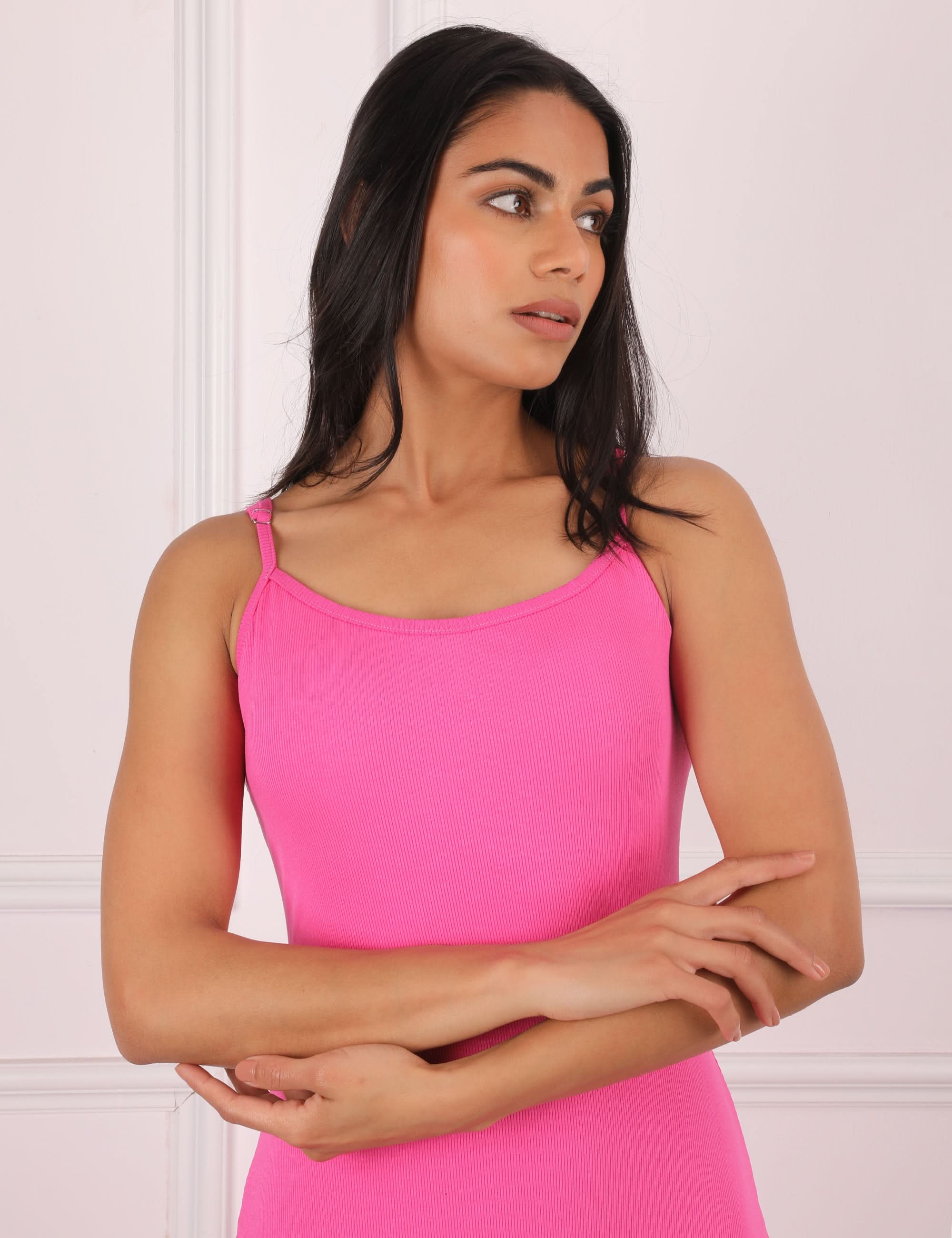 In Built Sleeveless Maxi Dress