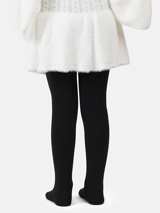 Brachy Girls Kids Winter Warm Ultra Soft Fur Stretchable Thermal Tights Leggings Footed Stockings.