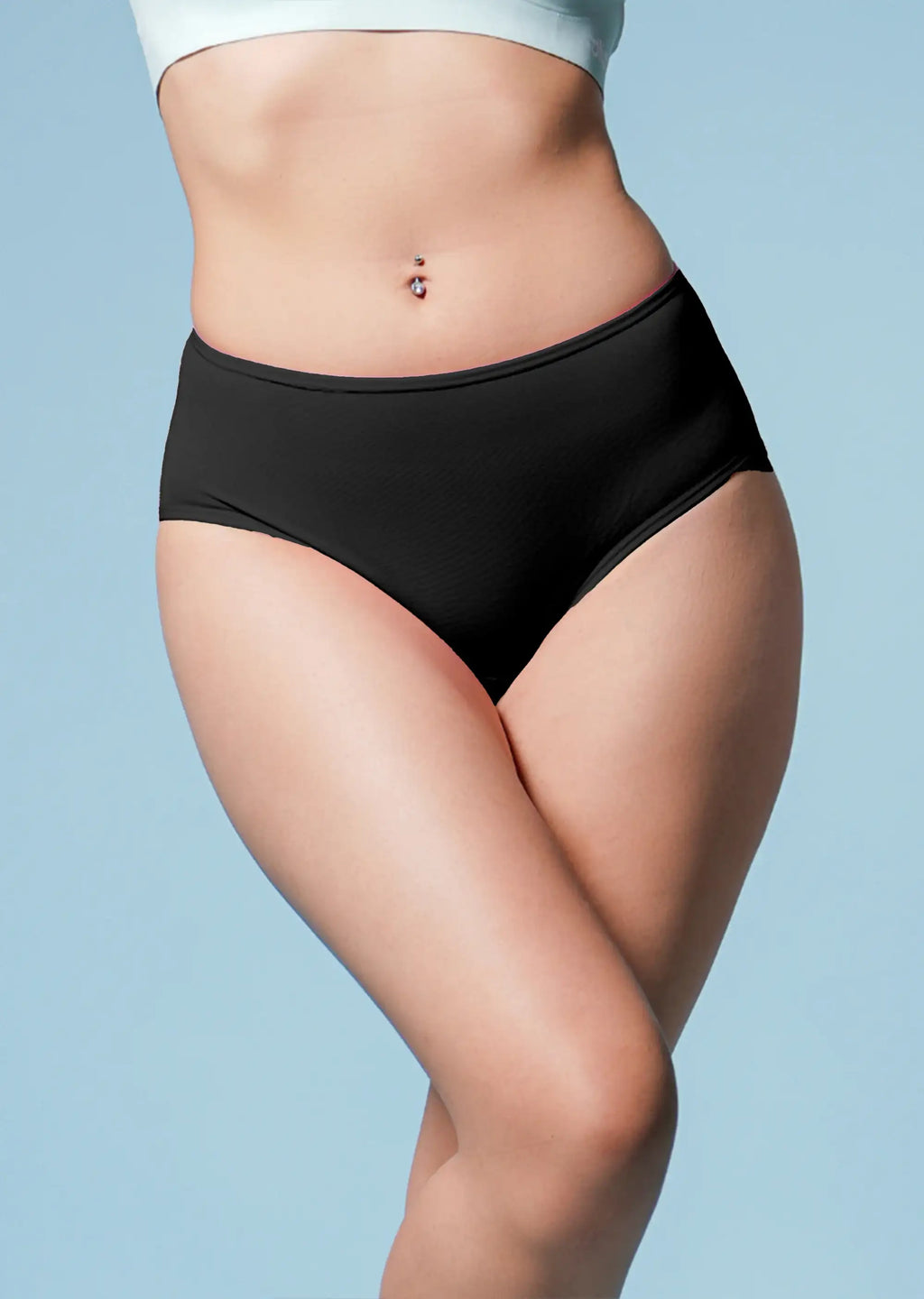 3 Pack - Black High-waist Bamboo Underwear