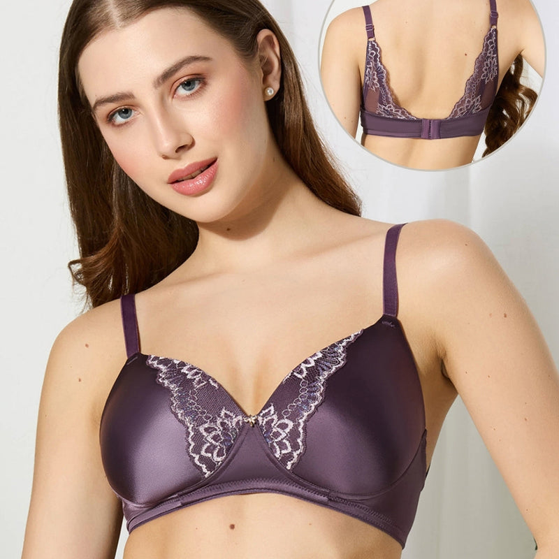 BODYLINE Ella Butterfly Lace Padded Bra – Non-Wired Back Beauty Style