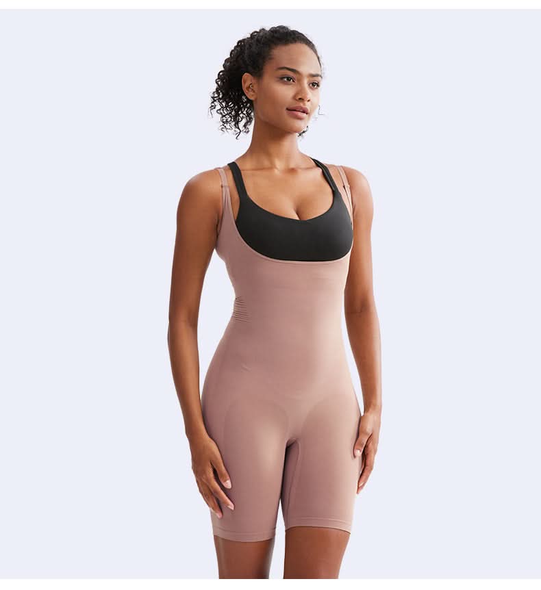 Seamless Open Bust Butt Lifting Bodysuit