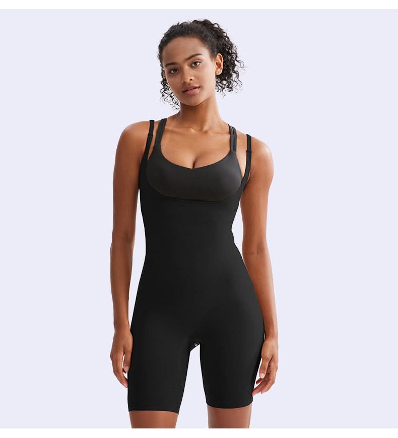 Seamless Open Bust Butt Lifting Bodysuit
